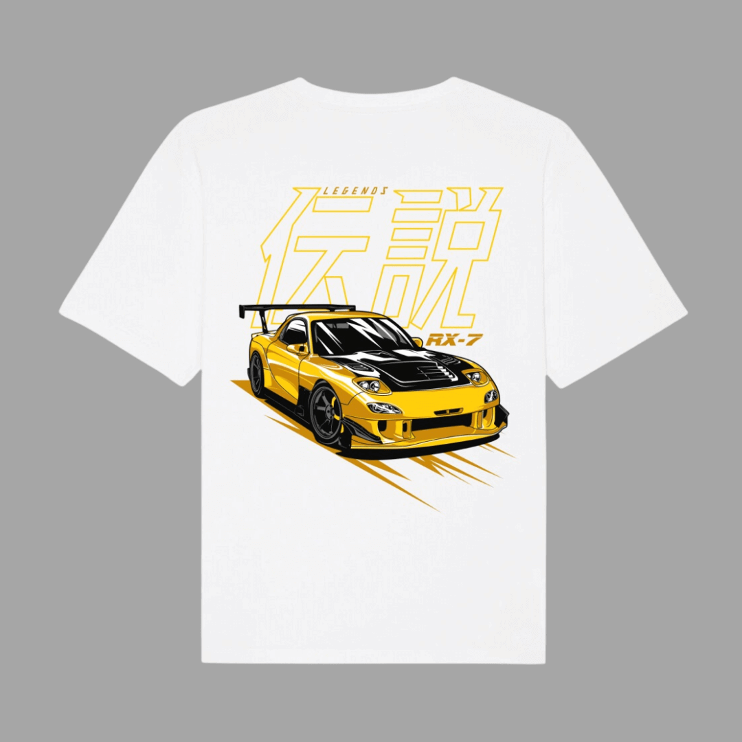 RX7 Yellow T-Shirt | Unisex T-Shirt | JDMVibe 	