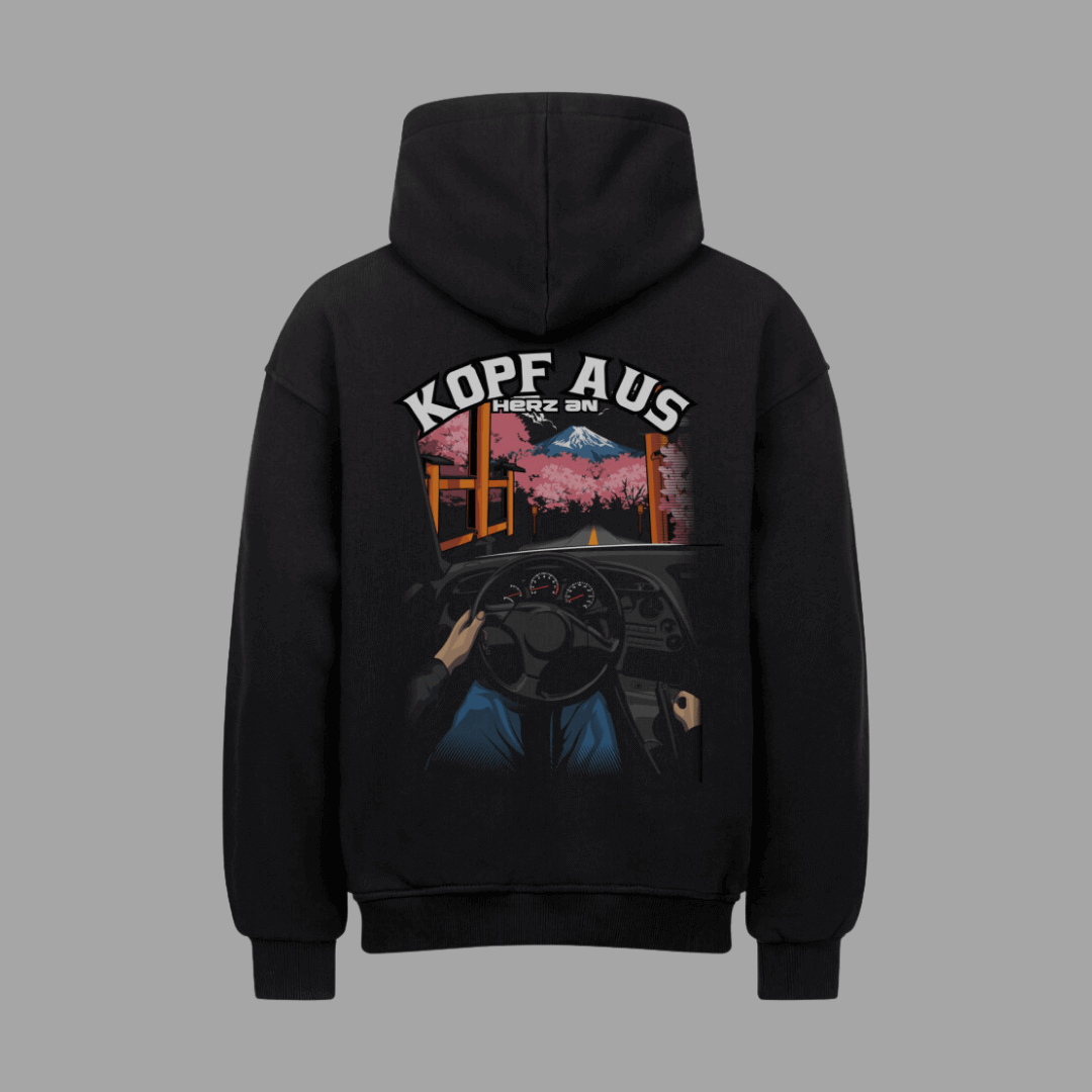 Kopf aus, Herz an VACANCY Oversized Hoodie | JDMVibe