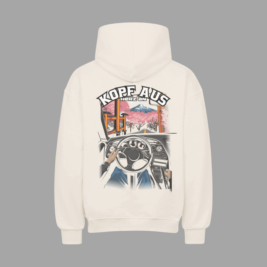 Kopf aus, Herz an VACANCY Oversized Hoodie | JDMVibe