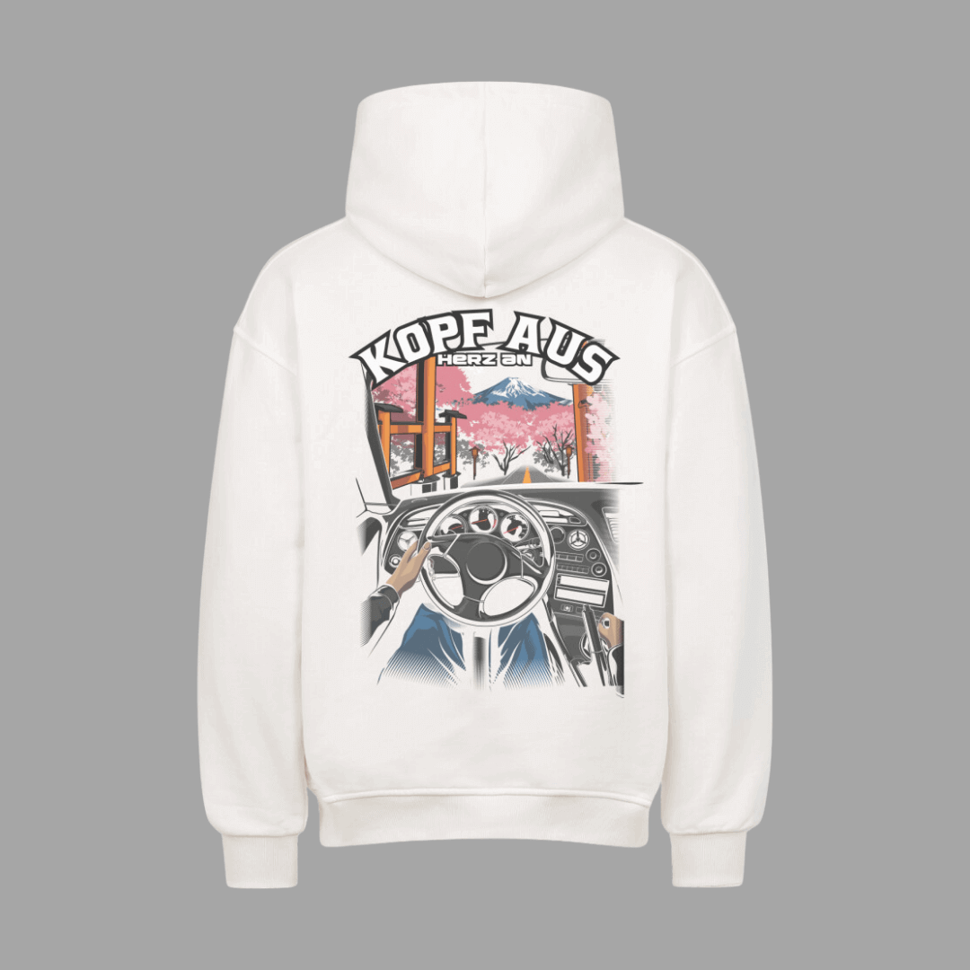 Kopf aus, Herz an VACANCY Oversized Hoodie | JDMVibe