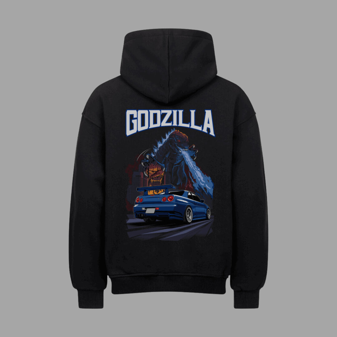 R34 Godzilla Vacancy Oversized Hoodie | Oversized Hoodie | JDMVibe