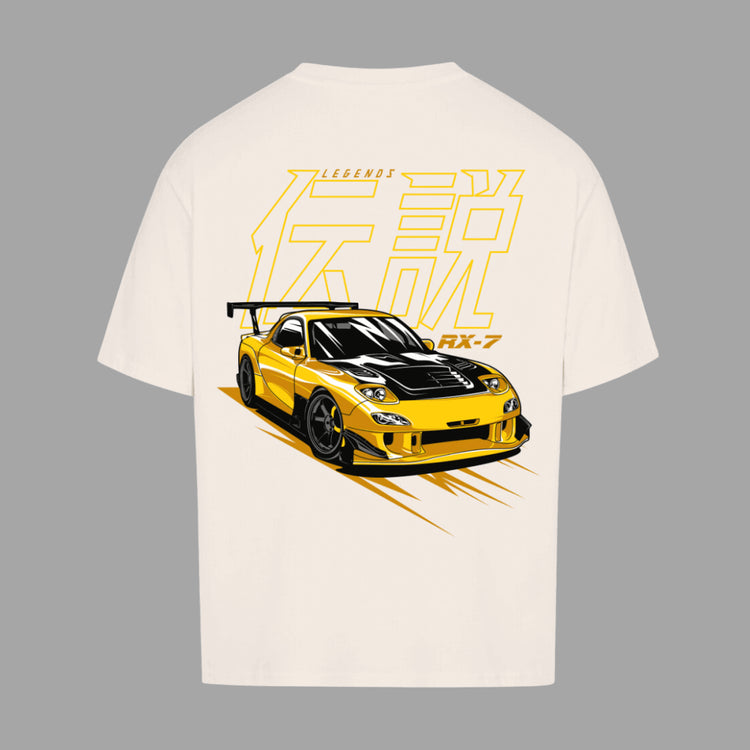 RX7 Yellow Oversize T-Shirt | Premium Oversize T-Shirt  | JDMVibe