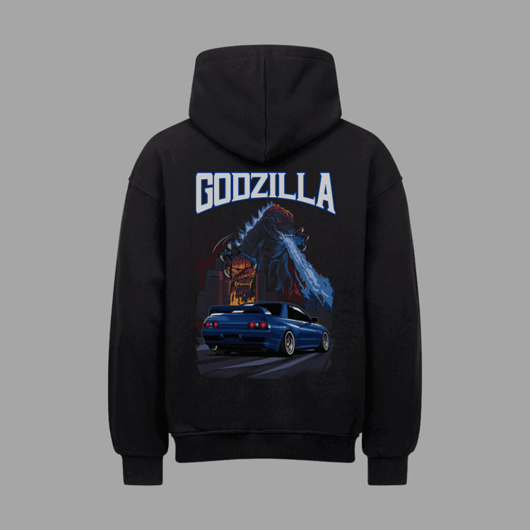 R32 GODZILLA VACANCY Oversized Hoodie | Oversized Hoodie | JDMVibe