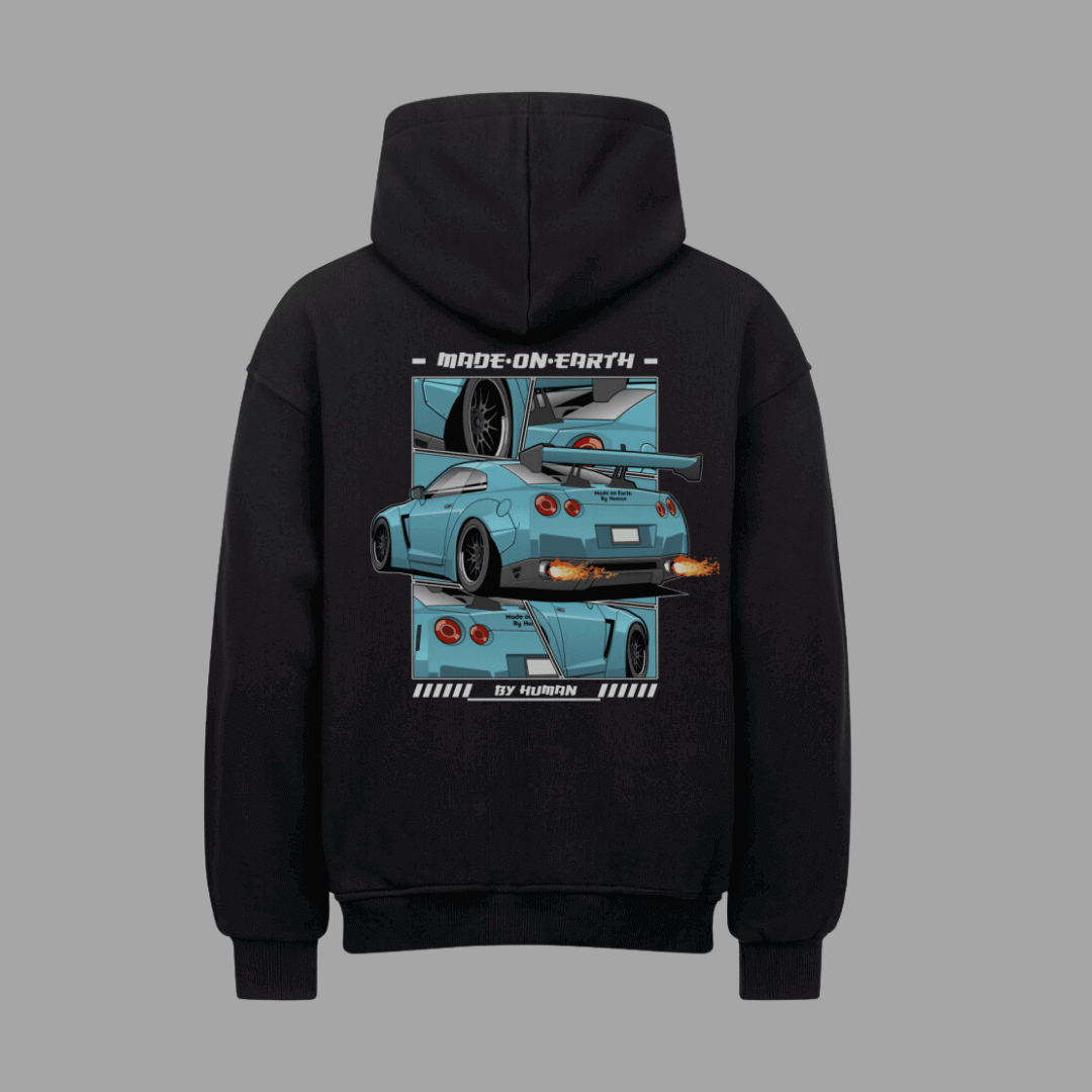 GTR R35 VACANCY Oversized Hoodie | Unisex Hoodie | JDMVibe 	