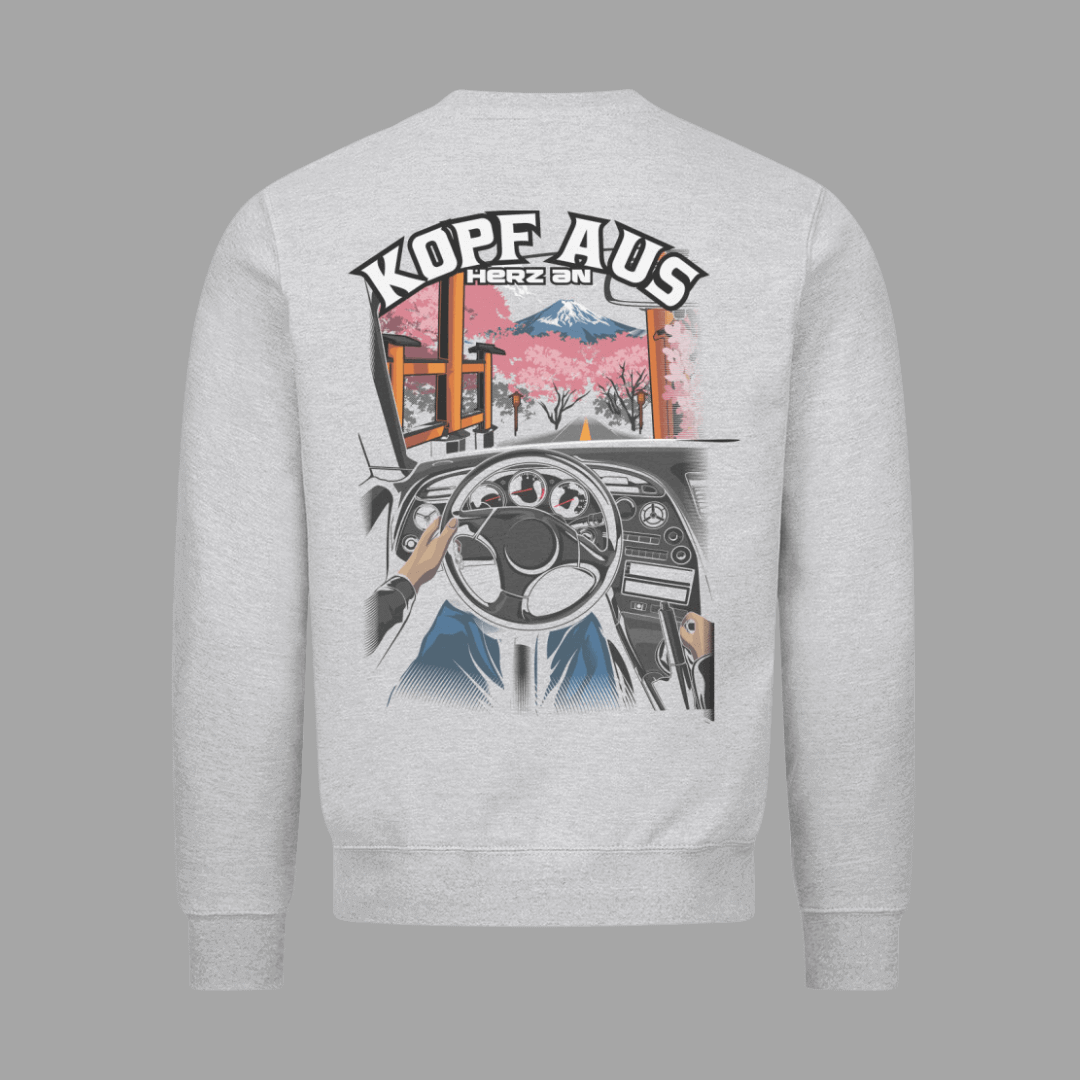 Kopf aus Herz an Premium Sweatshirt | Kopf aus Sweatshirt | JDMVibe