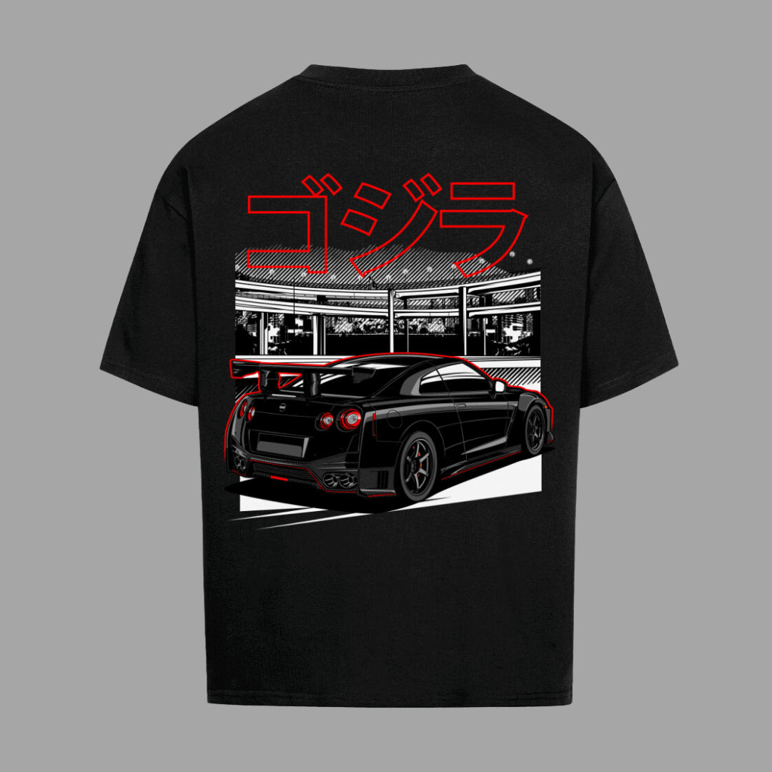 R35 GTR Black Oversize T-Shirt | Premium Oversize T-Shirt  | JDMVibe