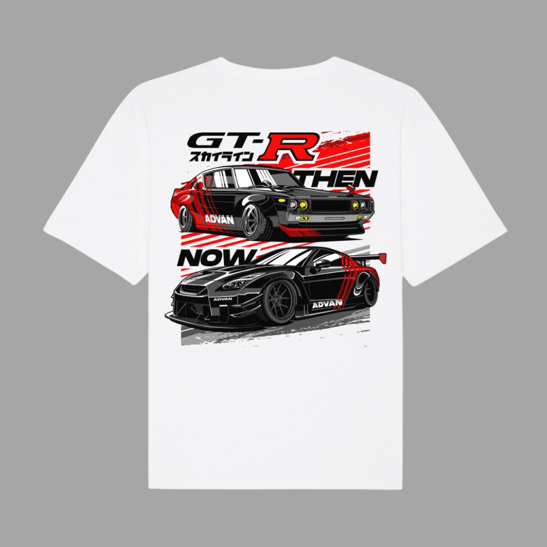  GTR THEN NOW T-Shirt | Unisex T-Shirt | JDMVibe 	