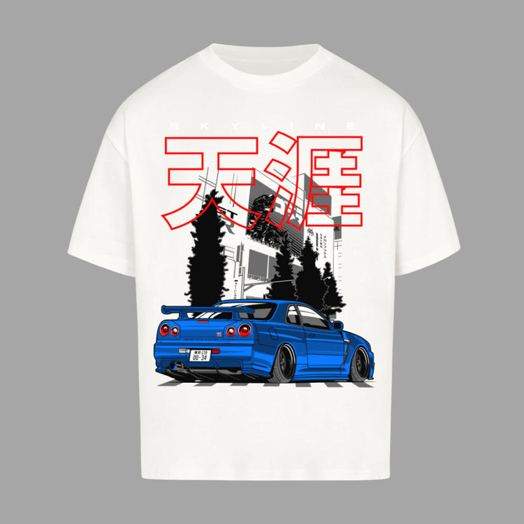 R34 GTR Stance Oversize T-Shirt | Premium Oversize T-Shirt  | JDMVibe