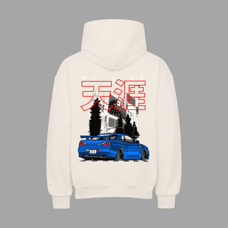 R34 GTR Stance VACANCY Oversized Hoodie | Oversized Hoodie | JDMVibe