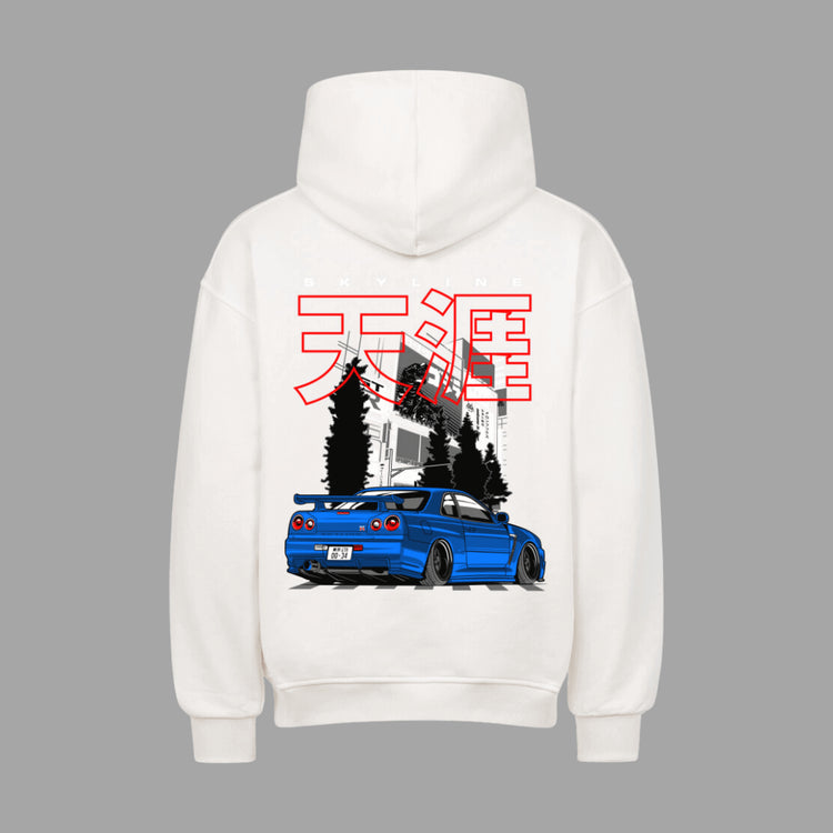 R34 GTR Stance VACANCY Oversized Hoodie | Oversized Hoodie | JDMVibe