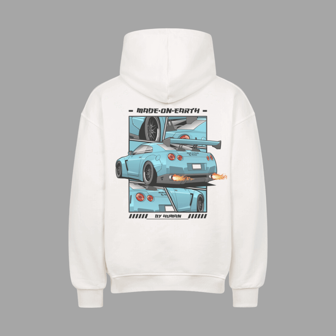 GTR R35 VACANCY Oversized Hoodie | Unisex Hoodie | JDMVibe 	