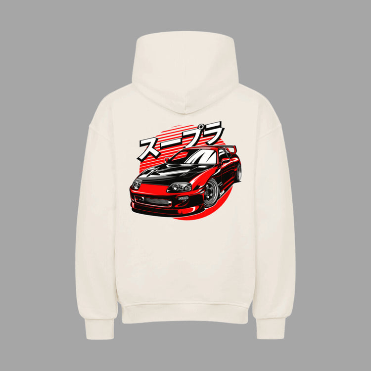 SUPRA RED VACANCY Oversized Hoodie | Oversized Hoodie | JDMVibe