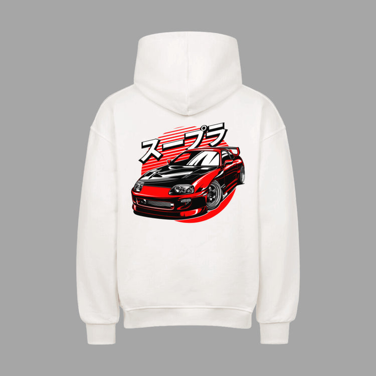 SUPRA RED VACANCY Oversized Hoodie | Oversized Hoodie | JDMVibe