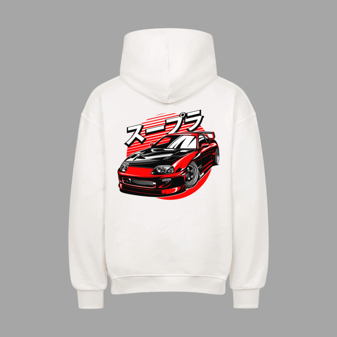 SUPRA RED VACANCY Oversized Hoodie | Oversized Hoodie | JDMVibe