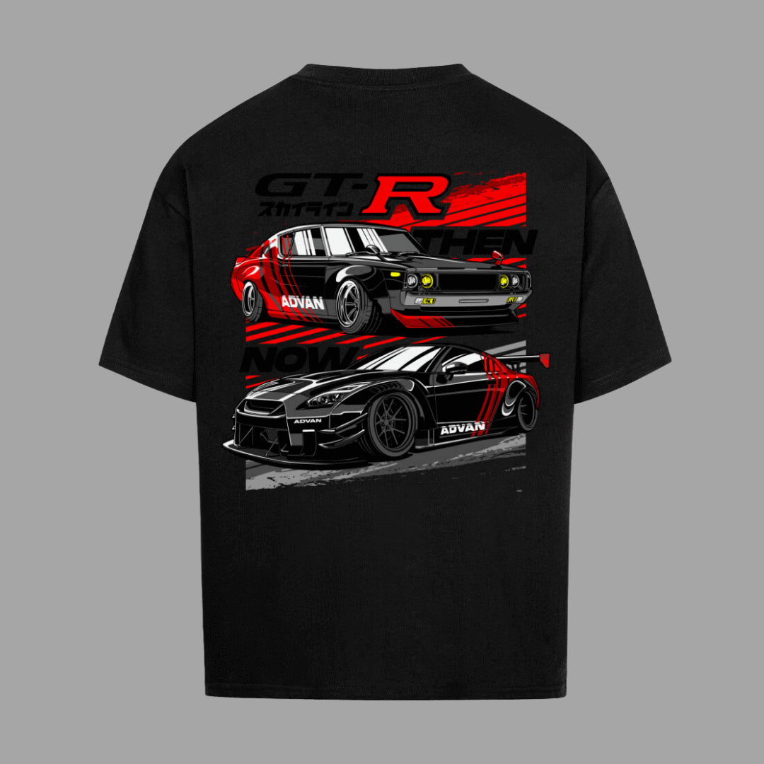 GTR THEN NOW Oversize T-Shirt | Premium Oversize T-Shirt  | JDMVibe