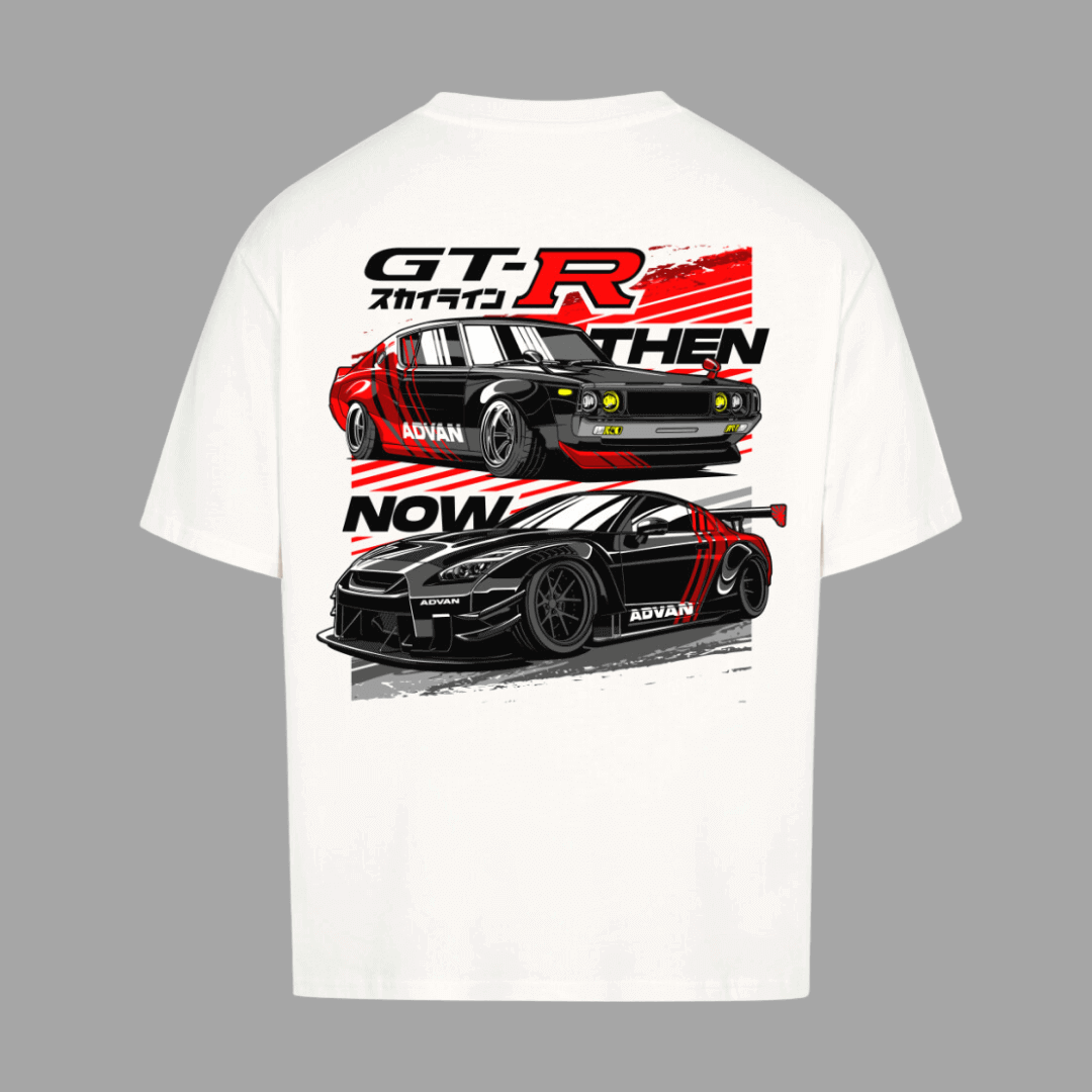 GTR THEN NOW Oversize T-Shirt | Premium Oversize T-Shirt  | JDMVibe