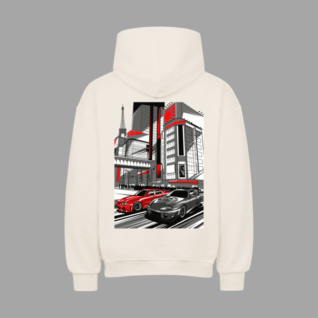 Skyline R34 GTR Toyota Supra Legends VACANCY Oversized Hoodie | Oversized Hoodie | JDMVibe