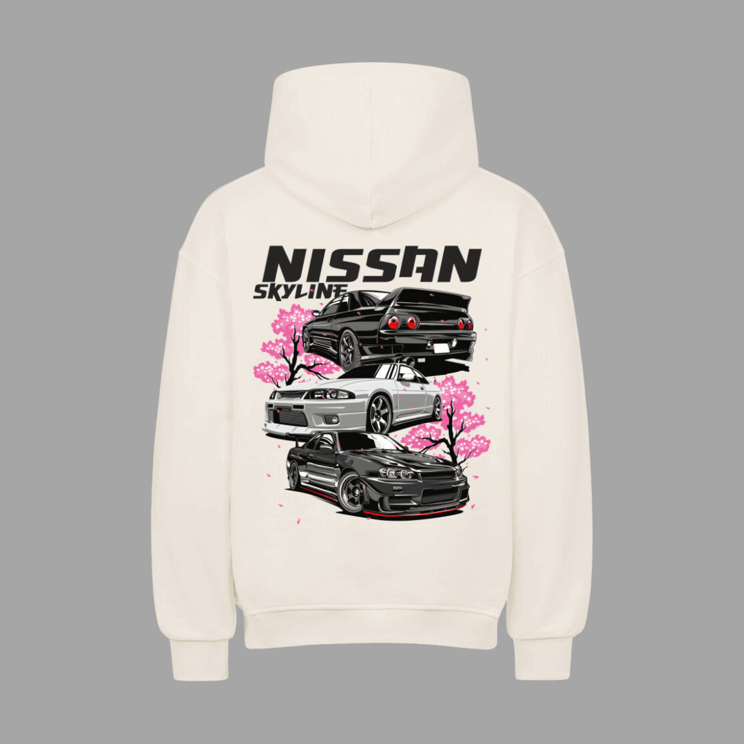 Skyline R32 R33 R34 Trilogy VACANCY Oversized Hoodie | Oversized Hoodie | JDMVibe