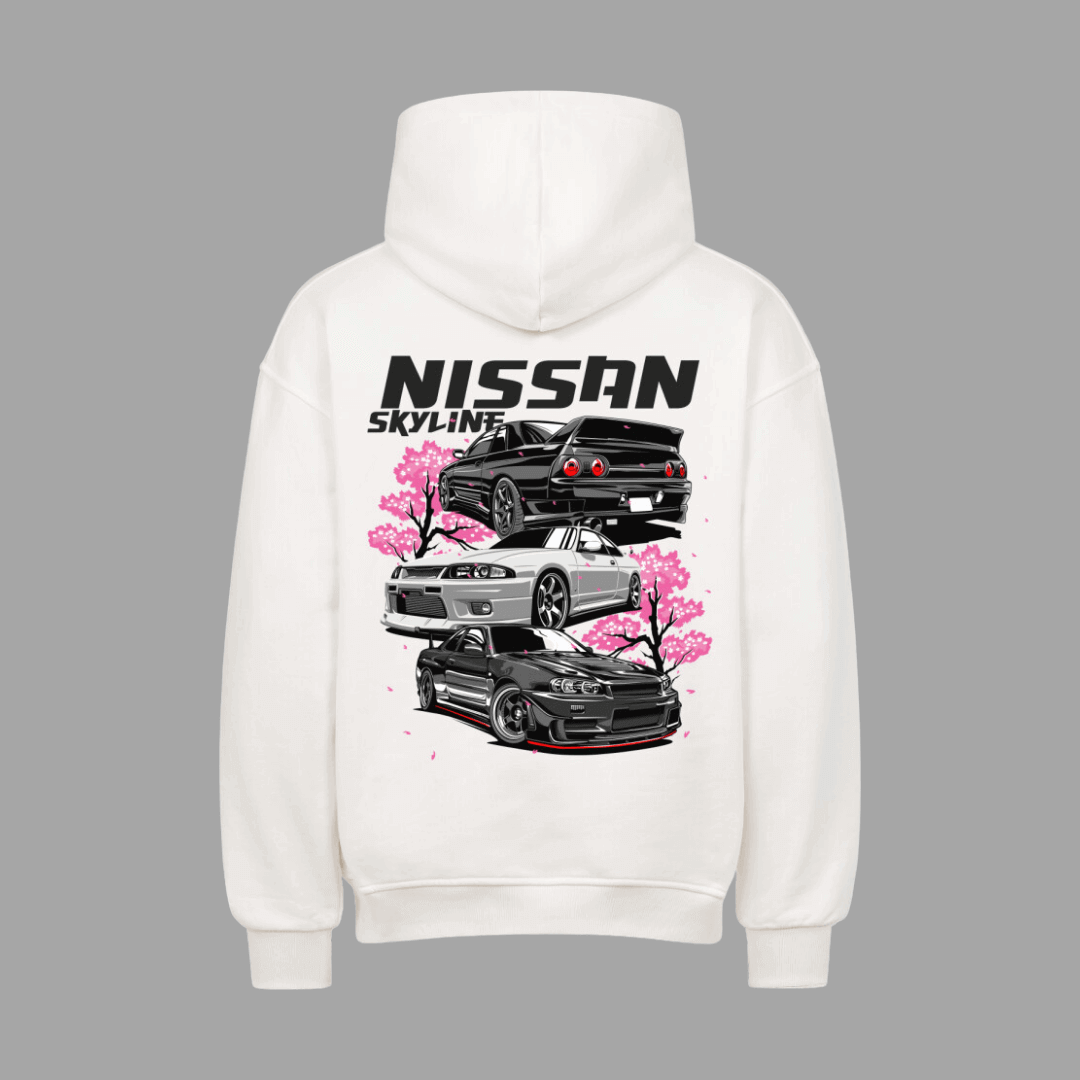 Skyline R32 R33 R34 Trilogy VACANCY Oversized Hoodie | Oversized Hoodie | JDMVibe