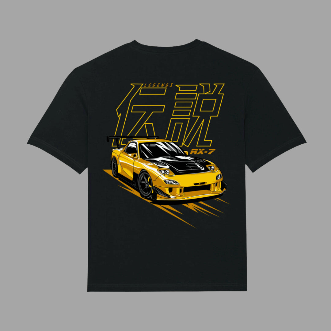 RX7 Yellow T-Shirt | Unisex T-Shirt | JDMVibe 	